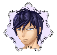 Smirking Blake from 2 Minutes for Roughing, English otome game.